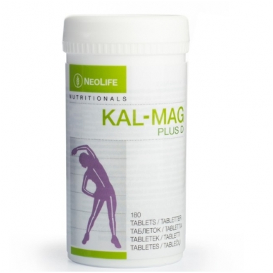 Kal-Mag Plus D - "NeoLife" kalcio, magnio ir vit. D3 mitybos papildas (180 tablečių)