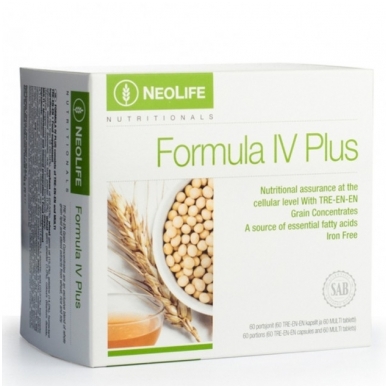 Formula IV Plus - "NeoLife" polivitaminų/mineralų mitybos papildas (60 kapsulių/tablečių)