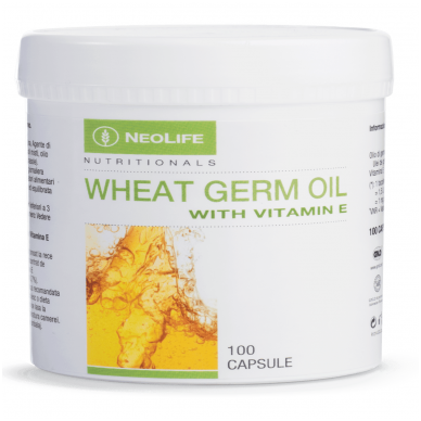 Wheat Germ Oil with Vitamin E - "NeoLife" pilnos formulės vit. E mitybos papildas (100 kapsulių)